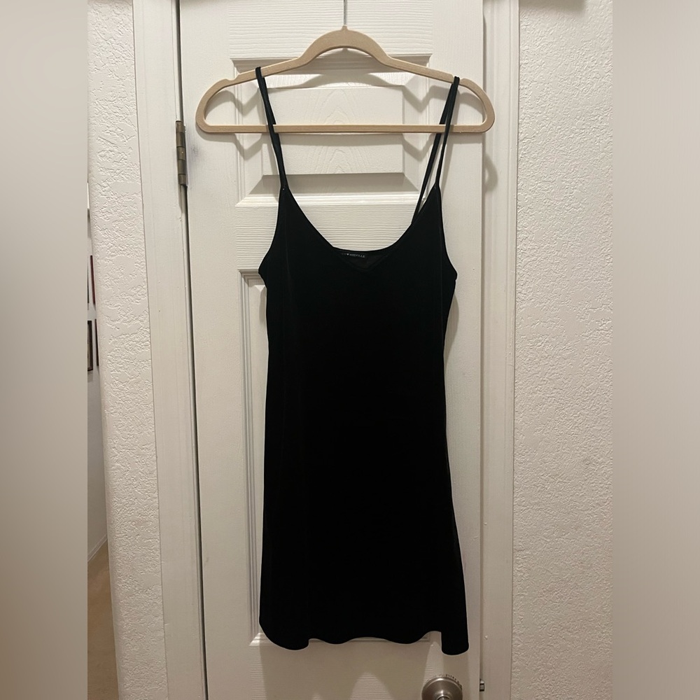 Brandy Melville Black Velvet dress
